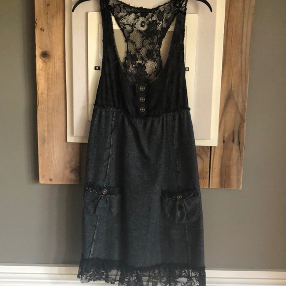 Free people lace/wool tunic dress- XS - Picture 1 of 4